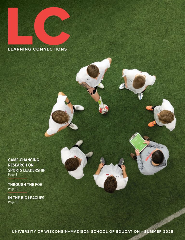 Learning Connections Summer 2025 issue cover featuring soccer players huddled together