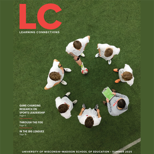 Learning Connections Summer 2025 issue cover featuring soccer players huddled together