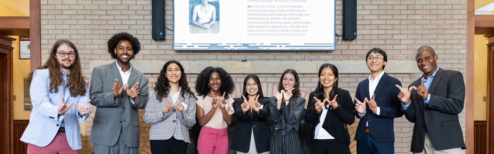students posing for a photo