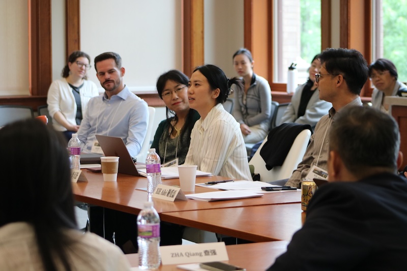 Participants interact at the UW-PKU Workshop in Madison in May.
